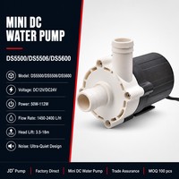 Mini pompe à eau DC haute pression avec sonoreur silencieux et axe en céramique de précision pour lave-vaisselle, chauffe-eau solaire, refroidisseur d'air