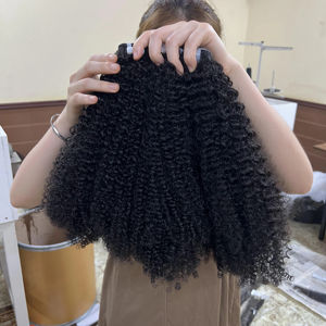 Cheveux bouclés birmans vierges non traités, prix d'usine en gros, fournisseur de cheveux humains bouclés profonds, cheveux vierges birmans pour femmes - Product Image 1