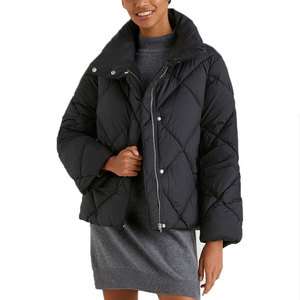 Nueva chaqueta acolchada de moda para mujer, ropa informal transpirable, suministro al por mayor de Color sólido, chaqueta acolchada - Product Image 3
