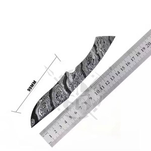 Offre spéciale Couteau à lame vierge en acier damas forgé à la main DIY OEM Personnalisable Pointe de lance de haute qualité Garantie de 3 ans - Product Image 4