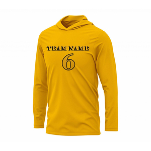 Camiseta Deportiva de Baloncesto de Manga Larga Transpirable con Capucha, Diseño Personalizado, Conjuntos de Calentamiento Unisex - Product Image 1