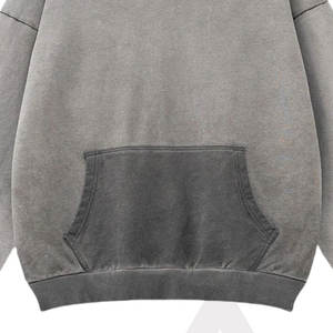 Sweats à capuche oversize en molleton imprimé tendance pour femmes, lavage à l'acide vintage, pull à manches longues, doublé pour l'hiver - Product Image 4