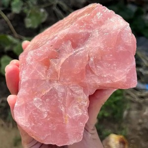 100% naturel rose Rose Quartz pierre pierres de cristal brut guérison spécimen minéral brut Quartz brut Rose cristal Chakra pierre 1pc - Product Image 2