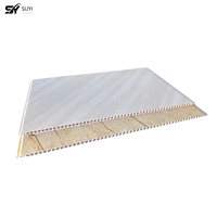 Panel de Pared de PVC Impermeable Moderno al por Mayor, Revestimiento Decorativo de Pared para Interiores, para Sala de Estar Comercial y Residencial