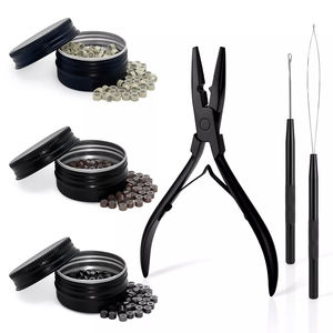 Kit de alicates para extensiones de cabello personalizado, cinta de Color negro en Alicates para extensiones de cabello, juego de alicates para belleza - Product Image 1