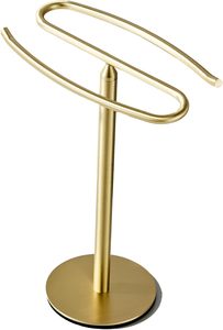 Free-Standing Stainless Steel <b>Towel</b> Rack with Gold <b>Hand</b> <b>Towel</b> <b>Holder</b> Customized Sustainable Design for Bathroom or Kitchen Use - Product Image 6