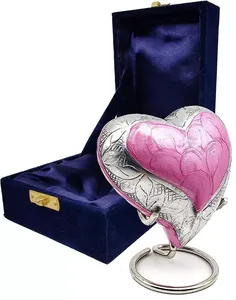 Prix le plus bas approvisionnement en vrac rose coeur souvenirs qualité mémorial cendres Collection urnes | Emballage personnalisé qualité disponible - Product Image 3