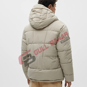 Chaqueta de Invierno Acolchada para Hombre de Alta Calidad, Cuello Alto, Cierre de Cremallera, Estilo Urbano, Resistente al Viento e Impermeable, con Capucha - Product Image 2