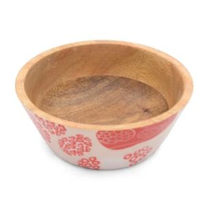 Tazón de Madera Decorativo de Diseño Artesanal, Utensilios de Cocina para Hotel, Tazón Redondo de Gran Capacidad para Servir Alimentos, Tazón de Madera Natural - Product Image 1