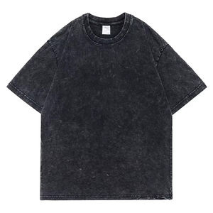 Custom Plus Size Men's Oversized <b>Acid</b> Wash T-Shirt Vintage 100% Cotton Heavyweight <b>Drop</b> Shoulder O-neck Long with Letter Pattern - Product Image 6