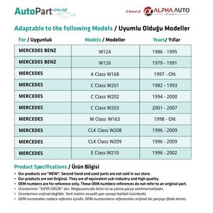 ปลอกไกด์ล็อคประตูที่เข้ากันได้กับเปอโยต์สำหรับ Mercedes Benz W124 W126 100ชิ้น - Product Image 2