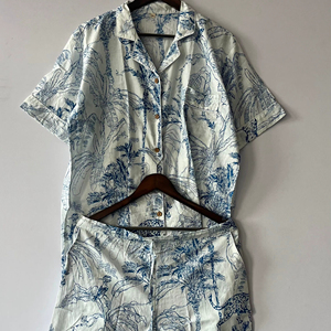 Conjunto de pijama corto de algodón 100% para mujeres y niñas, ropa de fiesta nupcial térmica para invierno, suministro ODM - Product Image 1