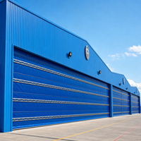 Porte de hangar flexible en PVC sur mesure, automatique et électrique, pour aéroport, chantier de construction navale
