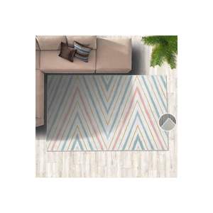 Alfombra Rectangular Impresa Digital Jacquard Hecha a Mano, Alfombra Colorida en Zigzag para Habitación, Decoración de Dormitorio, Hogar, Sala de Estar - Product Image 3