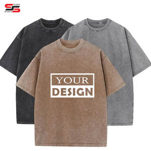 Top corto de gran tamaño para mujer, camisetas con estampado personalizado para niña, Top corto de lavado ácido Vintage de 230gsm, moda de verano 2025 - Product Image 4