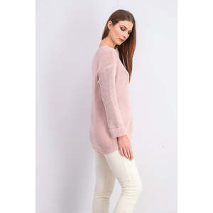 Maglione da Donna Charter Club in Cotone Premium con Scollo a V, Rosa, Taglia Media - Maglia a Treccia Casual per Autunno Inverno, Cappotto alla Moda - Product Image 3