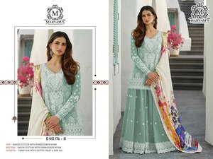Rehaussez votre garde-robe ethnique avec cette robe traditionnelle pakistanaise avec ce salwar kameez festif taillé dans le style Anarkali - Product Image 2