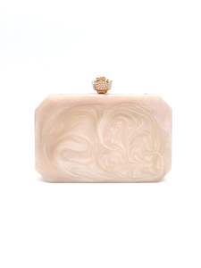 Pochette artisanale exclusive en résine pour événements Pochette artisanale artistique en résine pour femmes Pochette de soirée en résine de luxe - Product Image 2