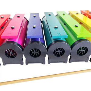 8 ghi chú kim loại cầu vồng Xylophone nhạc cụ với 8 vồ và trường hợp - Product Image 3