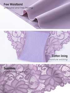 Ropa interior lavable posparto a prueba de fugas para mujer, tangas sin costuras de cintura alta para mujer, bragas transpirables invisibles para mujer - Product Image 5