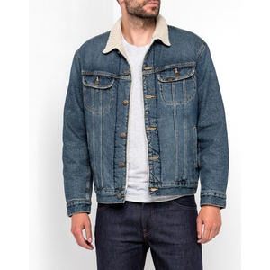 Veste en jean pour femmes à vendre pour le printemps et l'automne Style décontracté ample avec service OEM Jeans teints en couleur unie pour l'hiver - Product Image 2