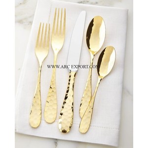 Nouvel arrivage de couverts élégants, ensemble de couverts, décoration de table polie or et argent, ensemble de couverts plats pour la maison et la salle à manger - Product Image 4