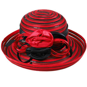 300 pièces en gros Satin femmes Fascinators chapellerie église thé chapeau élégant seau chapeaux pour Kentucky Derby - Product Image 3