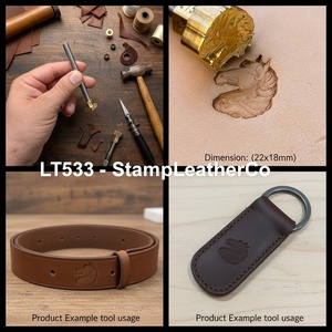แสตมป์หนังแผงคอม้าแบบ LT533ขนาด22X18มม. (13/15 "x 5/7") งานฝีมือสุดหรูสำหรับคนรักม้า - Product Image 1