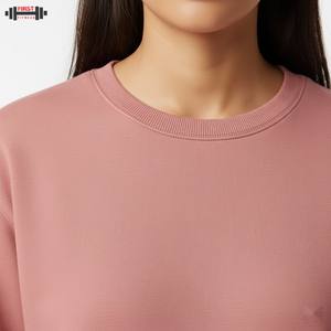 เสื้อสเวตเตอร์คอวีสำหรับผู้หญิงเสื้อสเวตเตอร์แบบสวมหัวลำลองผ้าโพลีเอสเตอร์/ ผ้าฝ้ายระบายอากาศได้ดีพิมพ์ลายสตรีท - Product Image 4