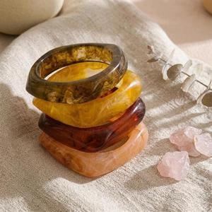 MN Exports Handmade Resin Islamic <b>Bangle</b> <b>Bracelet</b> for Women Elegant Lightweight Fashion Jewelry Stylish Gift for Everyday Wear - Product Image 5