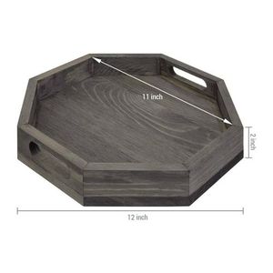 Vente en gros et de haute qualité Hexagon Plateau de service en bois pour les cadeaux et accessoires pour la maison disponibles à bas prix - Product Image 2