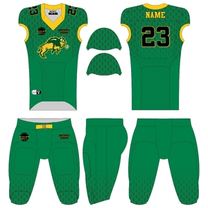 Maillot d'uniforme d'équipe de football américain personnalisé, concevez votre propre logo, ensemble de maillots et pantalons de football de sublimation de haute qualité - Product Image 1