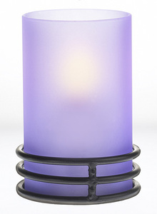 Candelabro Moderno de Hierro Forjado Negro con Pantalla de Vidrio Esmerilado, Diseño de Hojas de Vid, Portavelas de Mesa para el Hogar - Product Image 3
