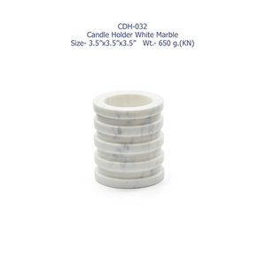 Most Selling White <b>Marble</b> <b>Candle</b> Stand 2.5 x 2.5 x 3.5 Inch Minimalist <b>Marble</b> <b>Candle</b> <b>Holder</b> 500 Gm <b>Candle</b> Stand for Export Sale - Product Image 5