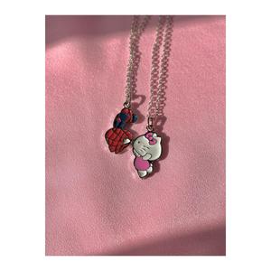 Collana doppia Spiderman ciao gattino - Product Image 1