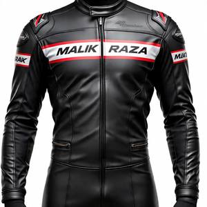 Traje de cuero para motociclismo | Malik Raza | Pedidos al por mayor | Paneles ventilados y de piel de vaca Premium - Product Image 6