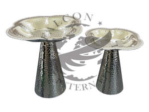 Plat à riz rond en bois et métal, couleur et logo personnalisés, durable, moderne, luxueux, pour mariage, fête, usage domestique, excellente qualité, fait à la main - Product Image 6