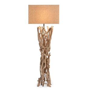 Lampadaire en bois flotté moderne élégant pour le salon en bois massif avec un design élégant pour la décoration de la maison, la cave à vin de l'hôtel et la villa. - Product Image 1