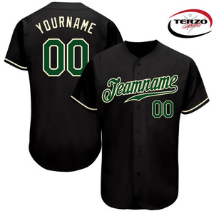 Conjunto de camiseta de béisbol bordado personalizado de alta calidad, Camisa de algodón con impresión de logotipo liso - Product Image 1