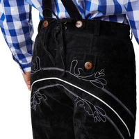 Pantalon en cuir bavarois pour homme, qualité supérieure, style Oktoberfest, Lederhosen allemand, poids lourd, teinture unie vintage, OEM
