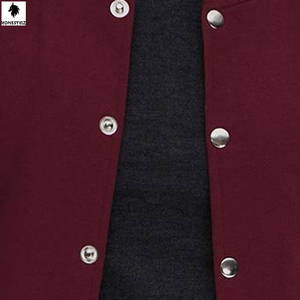 แจ็กเก็ตลำลองผู้ชายไซส์ใหญ่พิเศษ, เสื้อขนสัตว์มีฮู้ดคอตั้งมีฮู้ดสำหรับใช้งานกลางแจ้ง - Product Image 6