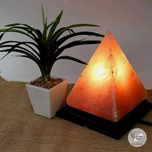 Lámpara de pirámide de sal rosa del Himalaya hecha a mano con exquisito cuenco de animales tallado y base de madera de lujo artesanías naturales únicas - Product Image 6