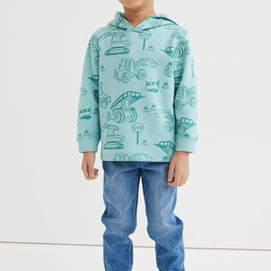 Sudadera de algodón con Logo personalizado para niños pequeños, jersey de Color sólido - Product Image 2