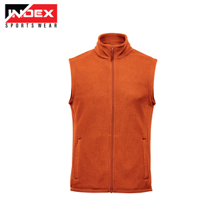 New Design <b>Men's</b> Custom Logo Polyester Mock Neck Zip up <b>Fleece</b> Golf <b>Vests</b> with Custom Design amd Logo - Product Image 6