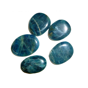 หินพลอยธรรมชาติทรงรีแบนสีเขียวปาล์มชนิดแบนเรียบคริสตัลอัญมณีหินธรรมชาติทรงรีทรงกระเป๋า - Product Image 6