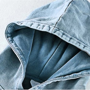 Sudadera con capucha de algodón liso para hombre con servicio OEM, sudadera de punto de corte regular con logotipo personalizado para ropa informal - Product Image 5