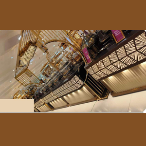 Mostrador de exhibición de alimentos de acero inoxidable para servicios de diseño de catering Buffet y servicios de comida para Buffets Mostrador de exhibición de alimentos de centro comercial - Product Image 2