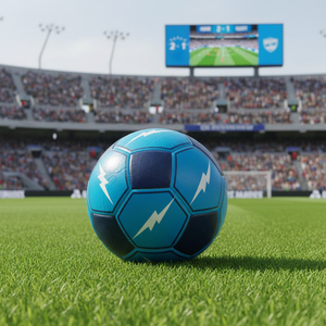 Ballon de football pliable en PVC de haute qualité avec vessie en caoutchouc, design respirant, logo client et couleurs personnalisées pour l'entraînement en extérieur - Product Image 5