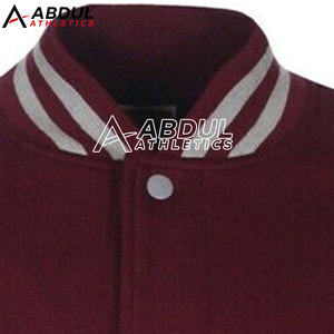 Veste Letterman en matériau souple, meilleure vente de veste d'hiver de qualité pour hommes. - Product Image 5