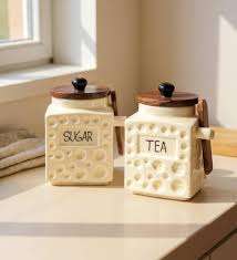 Elegante Tarro de Cerámica para Decoración de Cocina y Almacenamiento en Despensa, Tarro de Cerámica Decorativo Hecho a Mano - Product Image 4